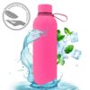 Fles, thermosfles 500 ml, roestvrij staal met SOFT TOUCH fuchsia coating BD46F