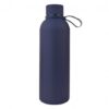 Fles, thermosfles 500 ml, roestvrij staal met SOFT TOUCH marineblauwe coating BD46GRAN