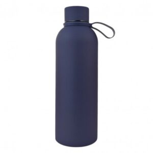 Fles, thermosfles 500 ml, roestvrij staal met SOFT TOUCH marineblauwe coating BD46GRAN