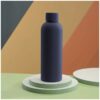 Fles, thermosfles 500 ml, roestvrij staal met SOFT TOUCH marineblauwe coating BD46GRAN