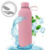 Fles, thermosfles 500 ml, roestvrij staal met SOFT TOUCH-coating lichtroze BD46R