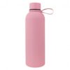 Fles, thermosfles 500 ml, roestvrij staal met SOFT TOUCH-coating lichtroze BD46R