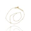 Armband van stainless steel met 14 krt goudplating BST1326