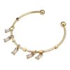 Armband van stainless steel met 14 krt goudplating BST1375B