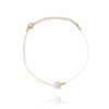 Armband van stainless steel met 14 krt goudplating BST1400
