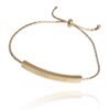 Armband van stainless steel met 14 krt goudplating BST1461