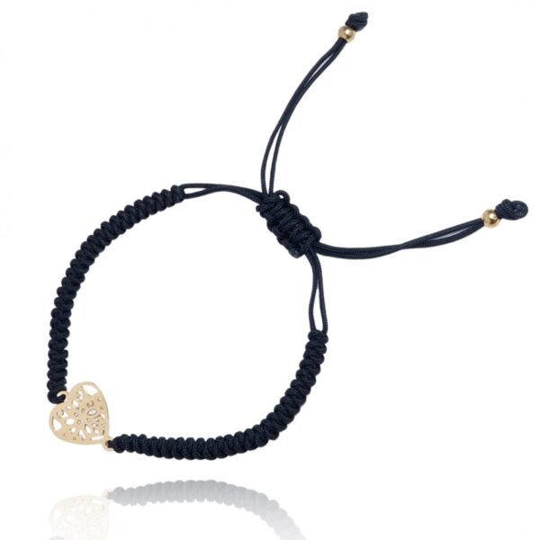 Armband van stainless steel met 14 krt goudplating BST1462