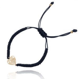 Armband van stainless steel met 14 krt goudplating BST1462