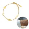 Armband van stainless steel met 14 krt goudplating BST1554