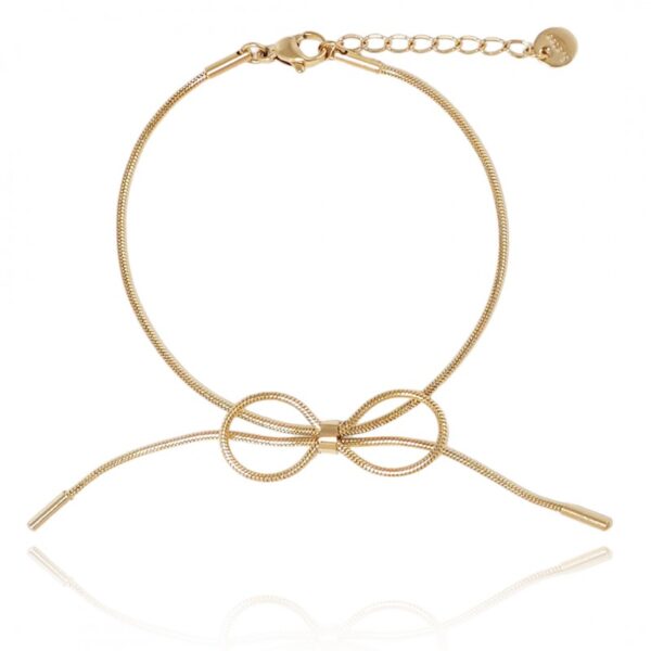 Armband van stainless steel met 14 krt goudplating BST1497