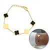 Armband van stainless steel met 14 krt goudplating BST1552