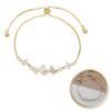 Armband van stainless steel met 14 krt goudplating BST1530