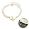 Armband van stainless steel met 14 krt goudplating BST1531