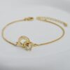 Armband van stainless steel met 14 krt goudplating BST1533