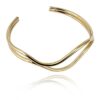 Armband van stainless steel 14 krt goldplated BST1527