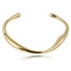 Armband van stainless steel met 14 krt goudplating BST1539