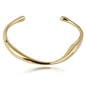 Armband van stainless steel met 14 krt goudplating BST1539