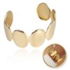 Armband van stainless steel met 14 krt goudplating BST1542
