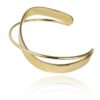 Armband van stainless steel met 14 krt goudplating BST1543