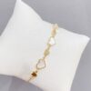Armband van stainless steel met 14 krt goudplating BST1532
