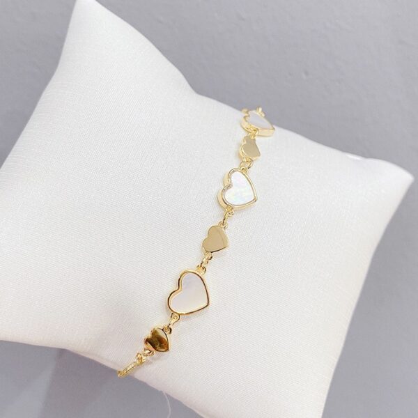 Armband van stainless steel met 14 krt goudplating BST1532