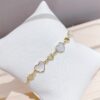Armband van stainless steel met 14 krt goudplating BST1532