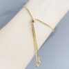 Armband van stainless steel met 14 krt goudplating BST1532