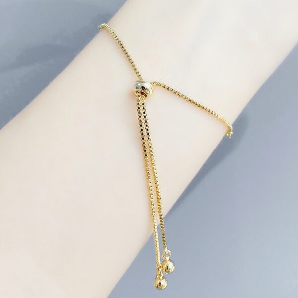 Armband van stainless steel met 14 krt goudplating BST1532