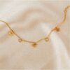 Armband van stainless steel met 14 krt goudplating kersen BST1519