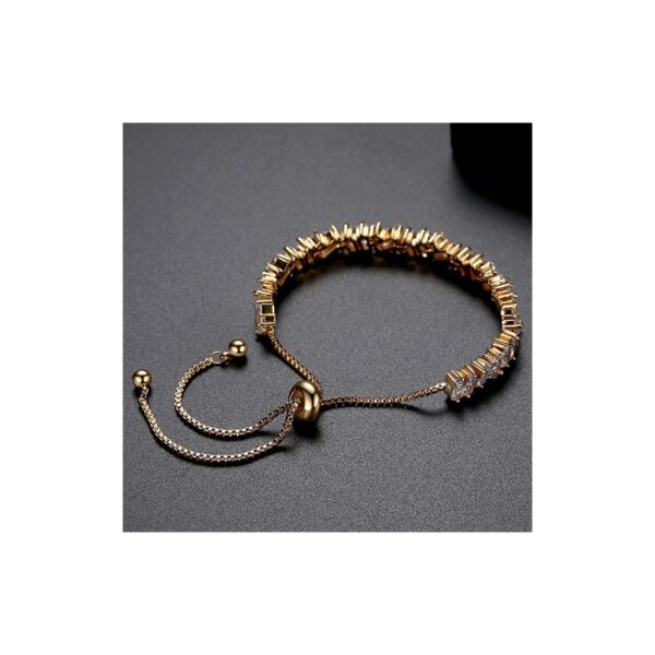Armband van stainless steel met 14 krt goudplating BST1510