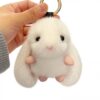 Sleutelhanger Konijn Fluffy Wit BRL340B