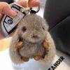 Sleutelhanger Konijn Fluffy Grijs BRL340SZ