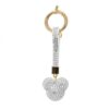 Sleutelhanger beertje hoofd met kristallen BRL250B