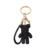 Sleutelhanger XL beer met kristallen zwart BRL253CZ