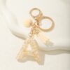 Sleutelhanger letter A met steentjes en hartje BRL329A