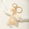 Sleutelhanger letter A met steentjes en hartje BRL329A