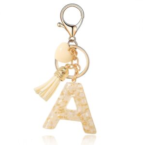 Sleutelhanger letter A met steentjes en hartje BRL329A
