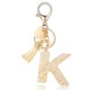 Sleutelhanger letter K met steentjes en hartje BRL329K