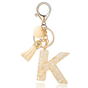 Sleutelhanger letter K met steentjes en hartje BRL329K