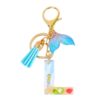 Sleutelhanger letter L zeemeerminstaart schelpen franjes BRL353L
