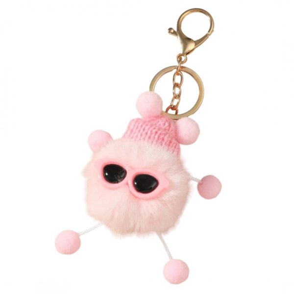 Sleutelhanger Cutie met zonnebril roze BRL336R