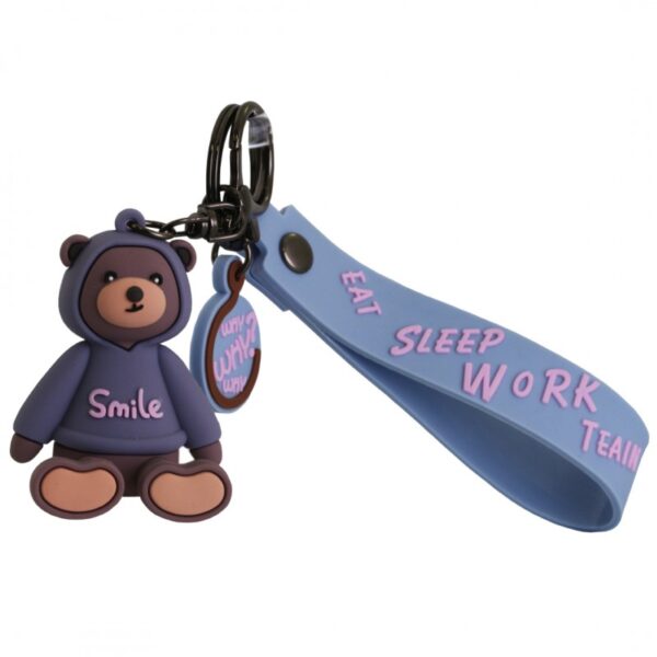 Sleutelhanger teddybeer lila BRL83SZ