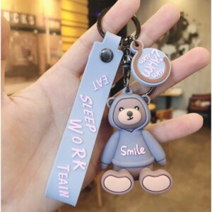 Sleutelhanger teddybeer lila BRL83SZ