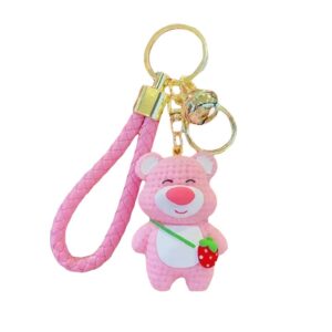 Sleutelhanger teddybeer met aardbei BRL324