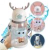 Waterfles Kinderfles met Rietje 600 ML BD30B