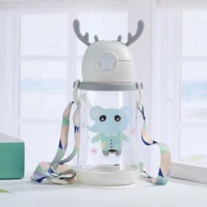 Waterfles Kinderfles met Rietje 600 ML BD30B