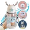 Waterfles Kinderfles met Rietje 600 ML BD30B