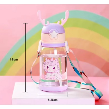 Waterfles Kinderfles met Rietje 600 ML BD30FIO
