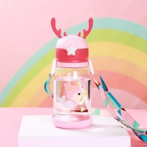 Waterfles Kinderfles met Rietje 600 ML BD30R