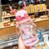 Waterfles Kinderfles met Rietje 600 ML BD30R
